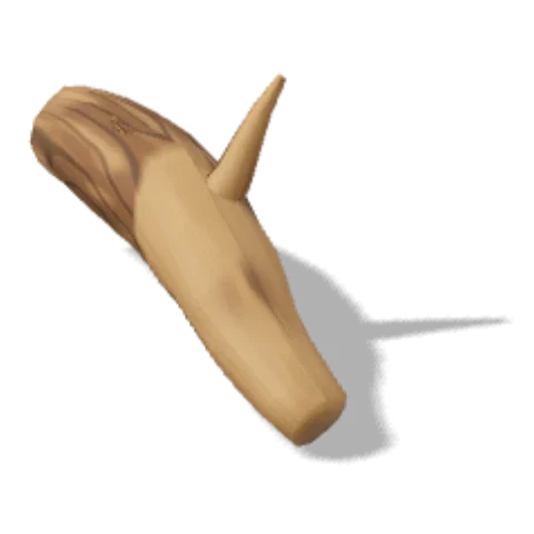 Cholla wood as drawn in the simulator