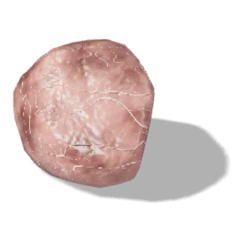 Rose quartz as drawn in the simulator